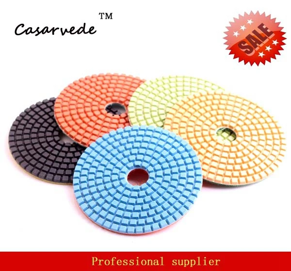 

Free shipping DC-7DSPP02 wet polishing 4 inch wet polishing padsfor granite and marble/Trapezoid Teeth Flexible polishing pads