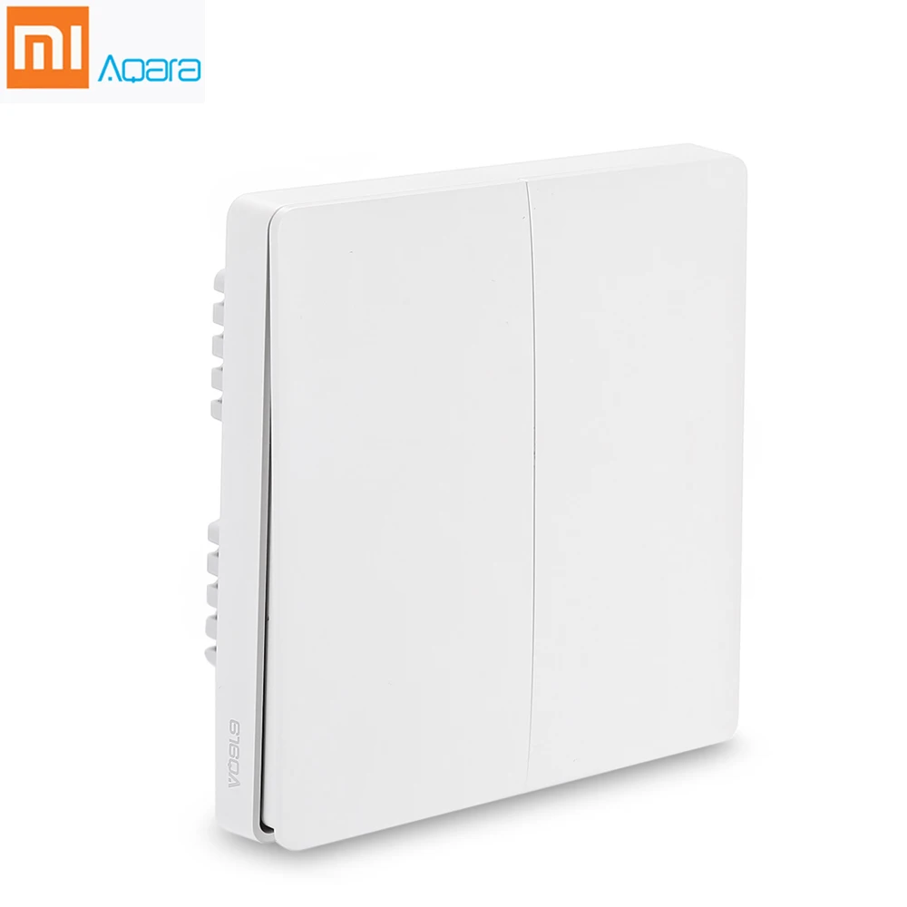 Xiaomi Aqara Original Smart Light switch Control Fire Wire Zero Line ZiGBee Double Single Key Wall Switch Version For Mi APP