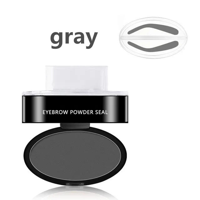 Профессиональный натуральный штамп для бровей водонепроницаемый порошковый уплотнитель для бровей быстрый макияж глаз для бровей, косметический инструмент для макияжа - Цвет: 06