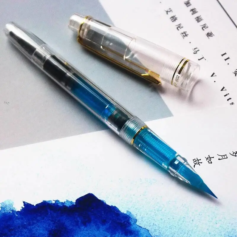 1 piezas caligrafía cepillo pluma pincel de fuentes de pelo suave acuarela cepillo pluma pincel de la Oficina de la escuela, regalo de estudiantes de escritura arte suministros de papelería 1 piezas caligrafía cepillo pluma pincel de fuentes de pelo suave acuarela cepillo pluma pincel de la Oficina de la escuela, regalo de estudiantes de escritura arte suministros de papelería