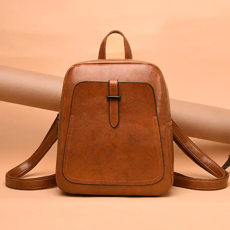leather backpack messenger bag