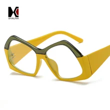 SHAUNA двухцветные женские солнцезащитные очки больших размеров, модные градиентные оттенки