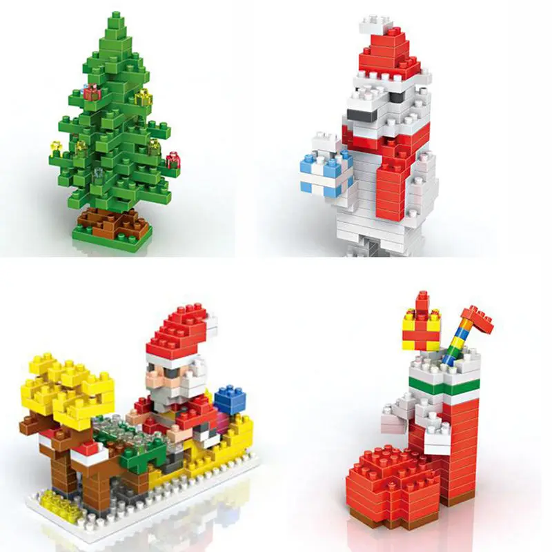 

Christmas Series Nano Building Blocks Bricks Sets Baby Kids Educational Toys