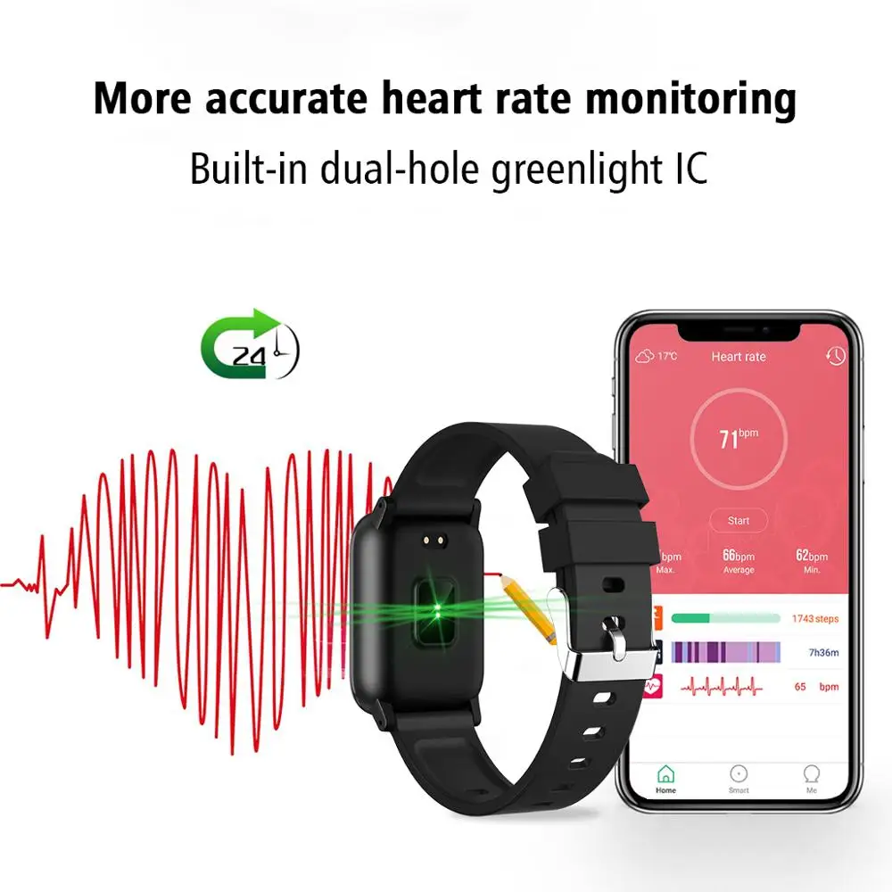  L8STAR B1 Smart Watch 1.3 inch Blood Pressure 3D UI Blood Oxygen Smart Band 30 days Standby Multi S - 32970510101