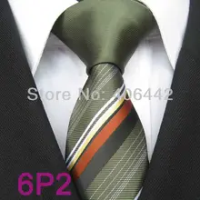 Yibei Coachella связи Для мужчин узкие галстук Дизайн темно-зеленый Узел Контрастность Maroon желтый черной полосой микрофибры галстук SLIM галстук