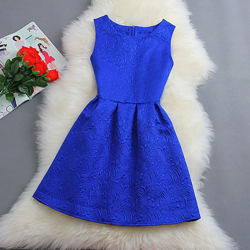 Kostlish New Fashion Summer Women Dress O-Neck Sleeveless A-Line Mini Casual Dresses 2017 Elegant Evening Party Dresses Sundress (30)