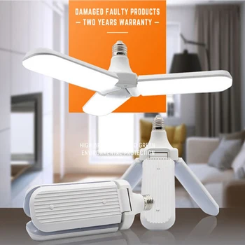 

Miumiu 45W LED Bulb Super Bright Foldable Fan Blade Angle Adjustable Ceiling Lamp Home Energy Saving Lights Holiday Night Lights