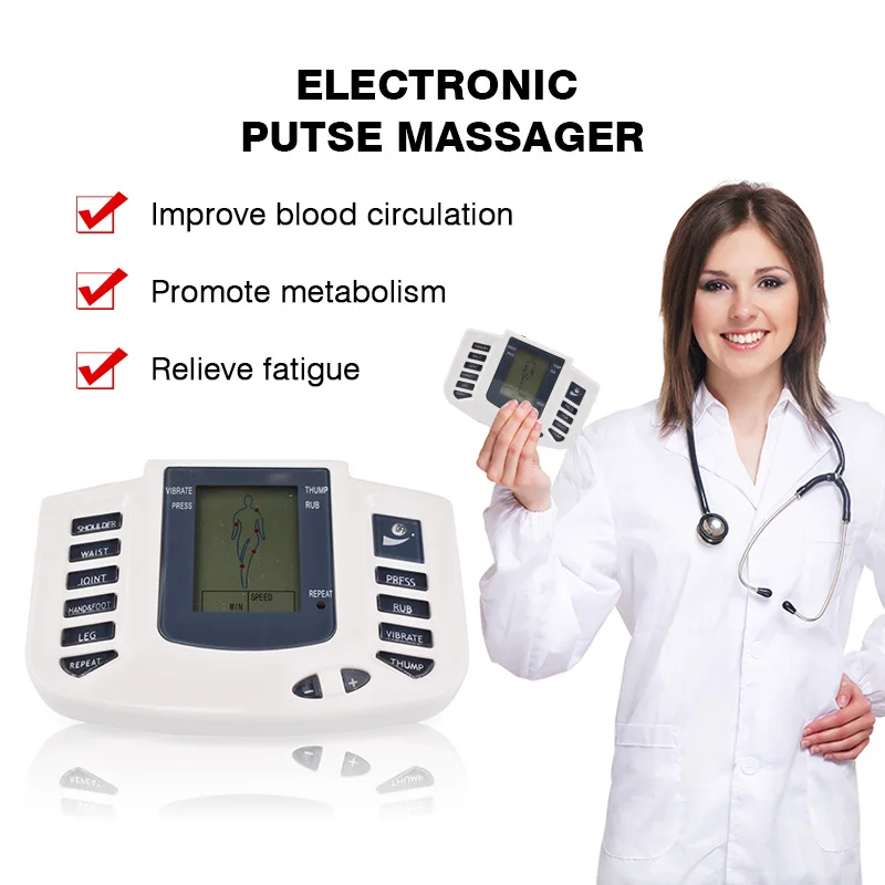 New Digital Electric Stimulator Muscle Massager Body Slimming Acupuncture Therapy Massage Muscle Relax Electrotherapy Fat burner New Digital Electric Stimulator Muscle Massager Body Slimming Acupuncture Therapy Massage Muscle Relax Electrotherapy Fat burner