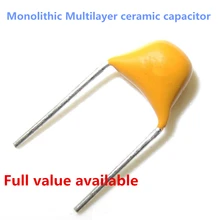 Original 50 v 10pf 100 pf 1nf 10nf 100 nf 1 uf 10 uf 15pf 100 101 102 103 104 105 106 150 monolithischen Multilayer keramik kondensator