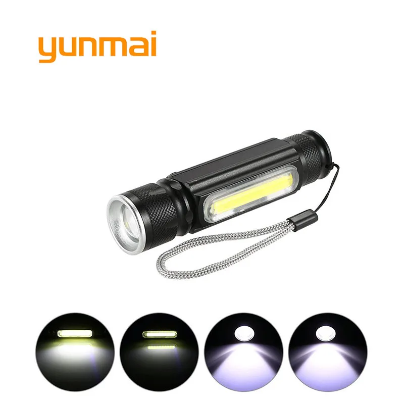 

Magnetic LED Flashlight USB Rechargeable Work Inspection Light 4 Modes Torch Lanterna Lampe Touche Linternas Led Lamp