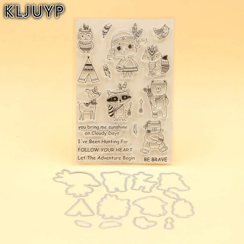 

KLJUYP Happy Forever Stamp Metal Cutting Dies Stencils for DIY Scrapbooking/photo album Decorative Embossing DIY Paper Card