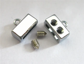 

50pcs 8mm Connector Charms Smooh Head End Clasp Internal Dia 8mm Fit 8mm band Strips DIY Charms Fittings Accessories