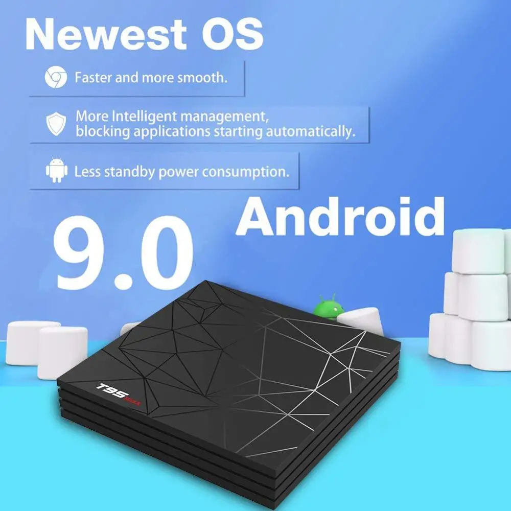 ILebygo T95 MAX Android 9 0 Smart ТВ BOX Allwinner H6 4 ядра Гб Оперативная память 64 Встроенная H.265 HD 2 4G Wi