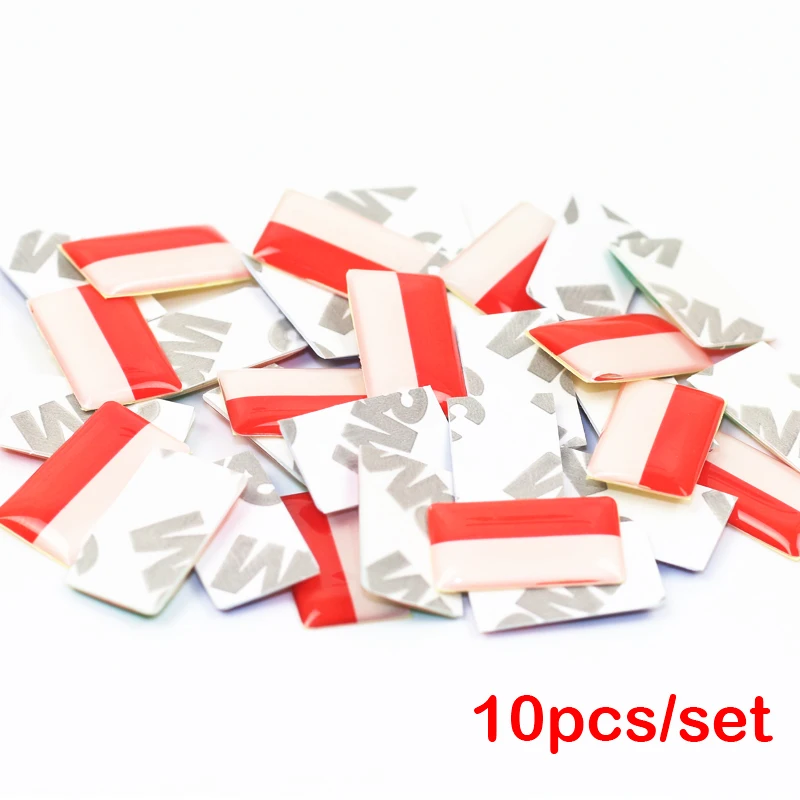 

10pcs/lot, New Car styling Poland small Decorative Badge Hub caps Steering wheel for skoda VW Toyota fiat Car Emblem Sticker