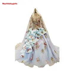 35245 Креповое свадебное платье с аппликацией на тюле с длинными рукавами свадебное платье