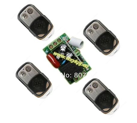 

AC 220V RF Wireless Remote Control Switch System,315/433 MHZ rf Learning code 4 Transmitter And Receiver