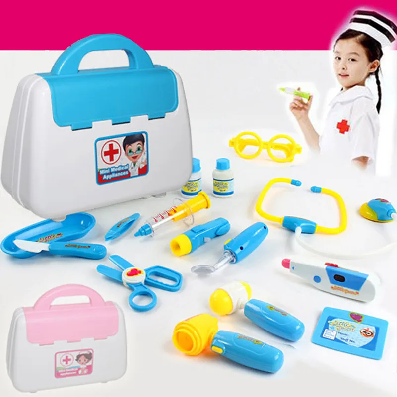 22*9*19CM Kids Play House Plastic Toys Doctor Set Baby Toys Play Set