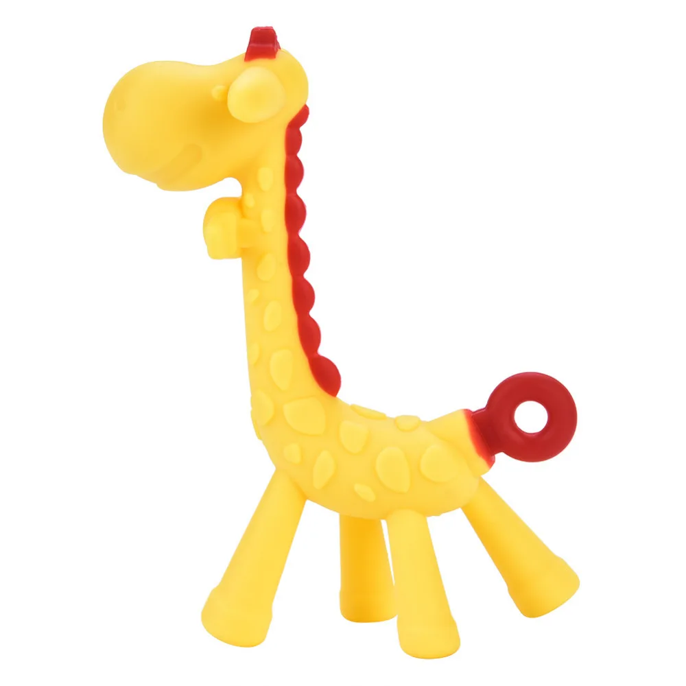 Cartoon Giraffe Baby Teether Silicone BPA Free Food Grade Infant