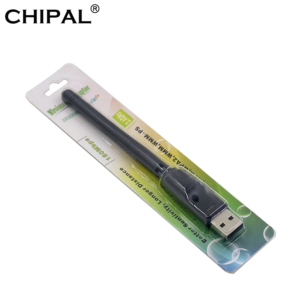 CHIPAL 10 шт 2dbi 2,4G 802.11n/g/b RT5370 набор микросхем 150 м внешний USB WiFi адаптер Антенна ключ Мини Беспроводная LAN сетевая карта