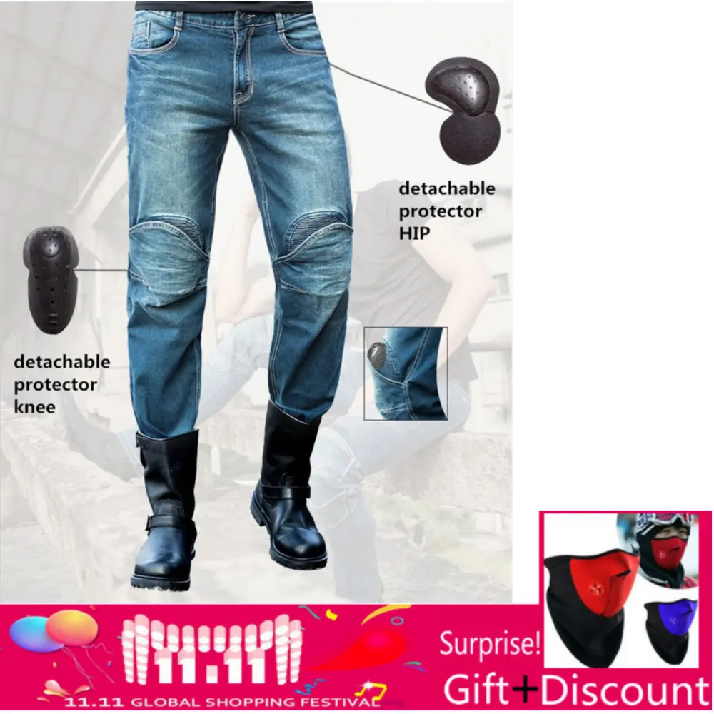 

Casual loose men's jeans UGLYBROS SHOVEL UBS04 jeans motorcycle pants outdoor moto riding protective pants racing pants