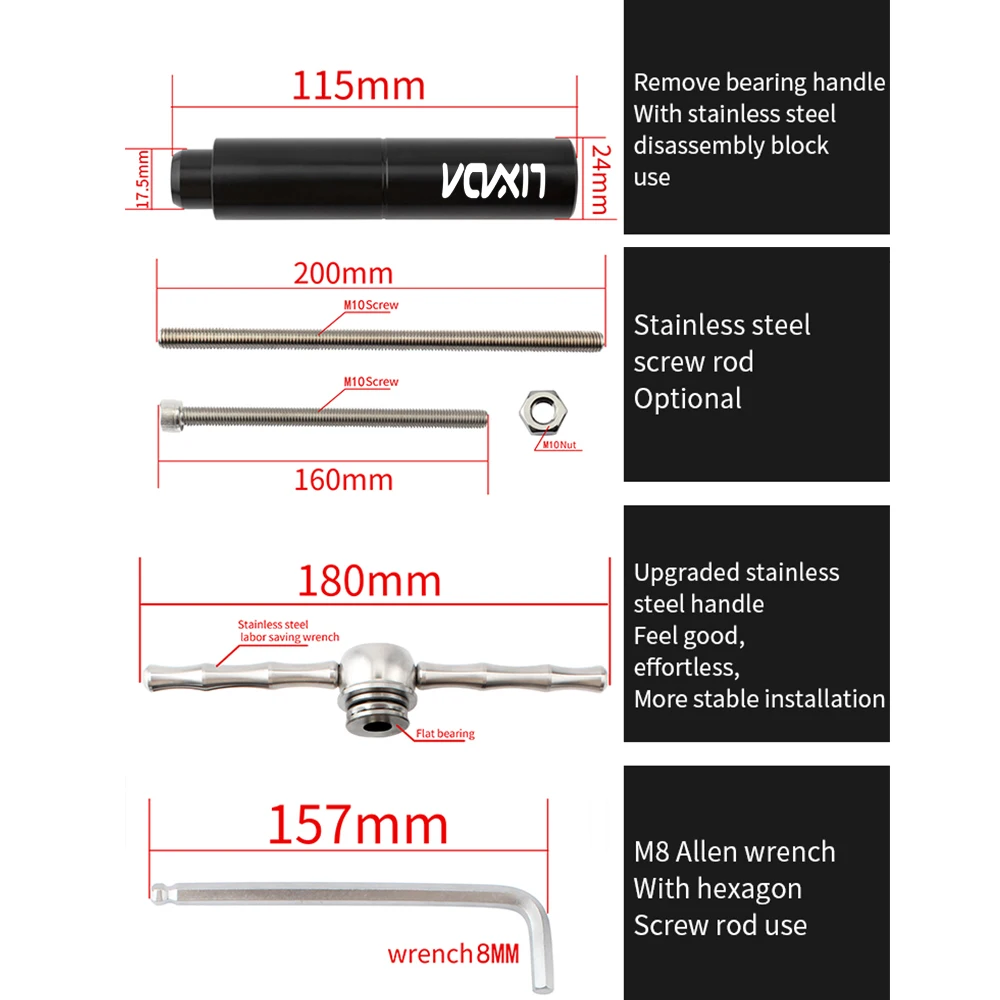 Lixada велосипед Нижний Кронштейн для удаления велосипеда Нижний Кронштейн для установки и удаления набор инструментов для BB86/BB30/BB91/BB92/PF30