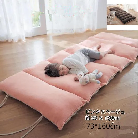 Home Textile Sleeping pad Children mattress floor cushion office nap cushion two side use 73*160cm outdoor pink brwon Home Textile Sleeping pad Children mattress floor cushion office nap cushion two side use 73*160cm outdoor pink brwon