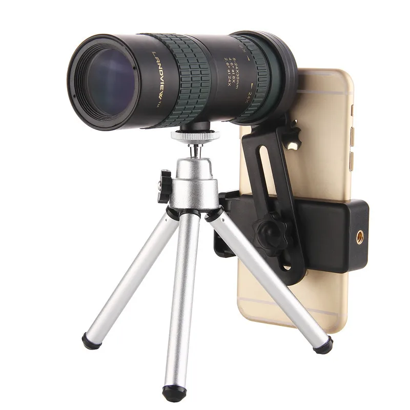 Outdoor 24x30 BAK4 HD Zoom Monocular Telescope for