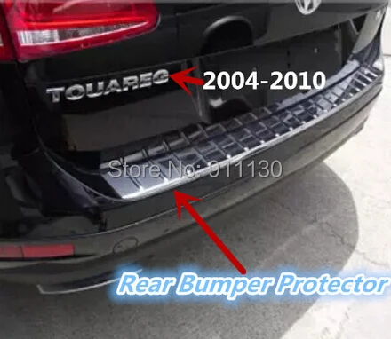 ABS Хром Задний бампер протектор порога багажника протектора пластина отделка Подходит для Volkswagen для Vw Touareg 04 05 06 07 08 09 10
