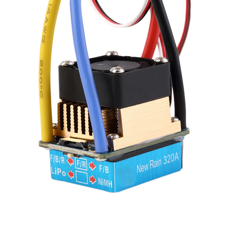 

Waterproof Brushed ESC with Fan T-Plug For 1/10 Car Dust-proof RC 320A 5V 3A BEC Nobby Mobern Fashion Hot Sale