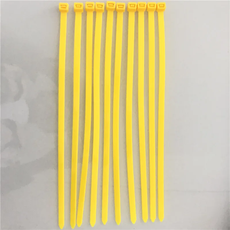 Xingo 50 шт. 7,6x350 мм самоблокирующиеся красочные нейлоновые кабельные стяжки на молнии петля обмотки Связки UL Rohs одобренные 14 дюймов нейлоновые кабельные стяжки - Цвет: yellow