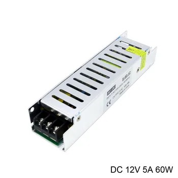 

DC 12V Laboratory Power Supply 60W Long Strip Power Supply AC to DC 12V 5A Mini Switching Power Supply for Led Light