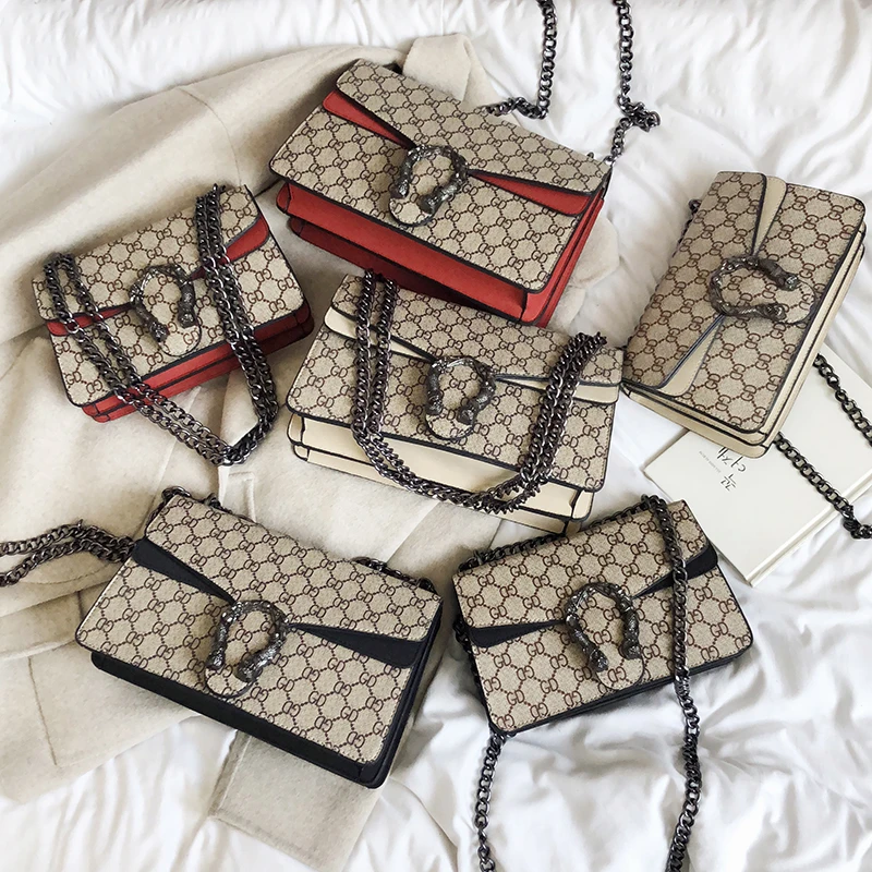 2019 Famous Brand Luxury Handbag Women Bag Designer Women's Bag Chain Messenger Shoulder Bags Female Tiger head Clutch Velour 2019 Famous Brand Luxury Handbag Women Bag Designer Women's Bag Chain Messenger Shoulder Bags Female Tiger head Clutch Velour