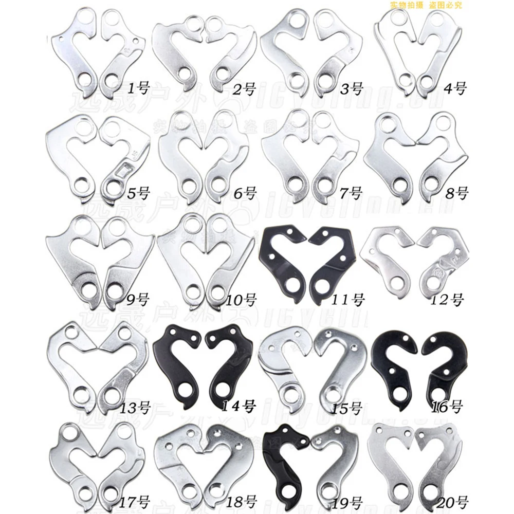 

Wholesales Alloy Bike Rear Derailleur Hanger Road Racing / MTB Mountain Cycling Bicycle Frame Tail Hook Lug Screws Bicycle Parts