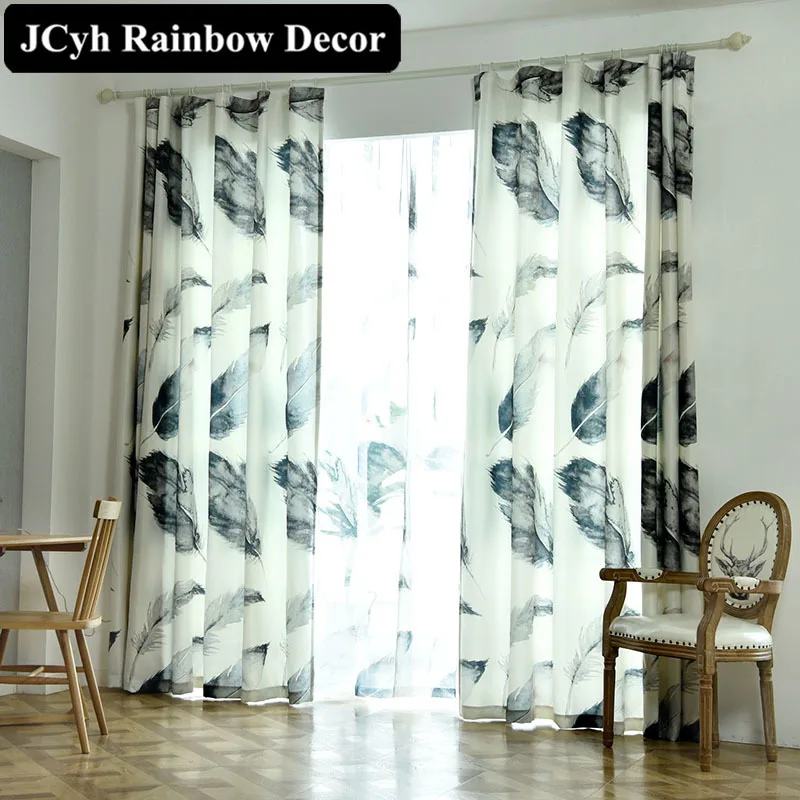 De lujo moderno de lujo azul Cortinas opacas para sala de estar dormitorio Cortinas de diseño para la ventana de Cortinas Rideaux de paneles