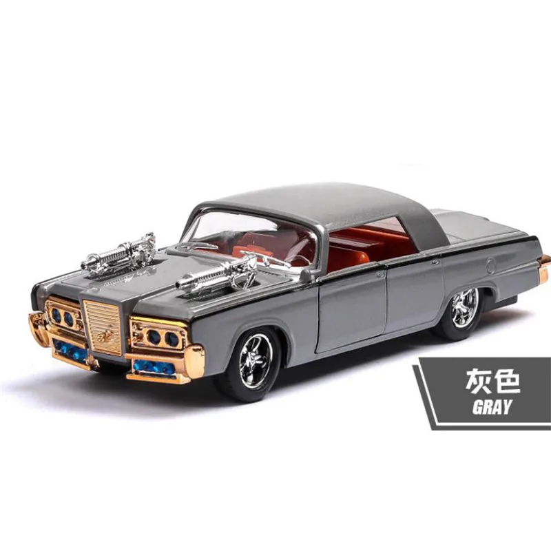 Gray 1:36 игрушечный автомобиль Зеленый Шершень Dodge автомобиль металлическая игрушка Diecasts& игрушечный Транспорт модель автомобиля Миниатюрная модель автомобиля игрушки для детей - Цвет: Gray