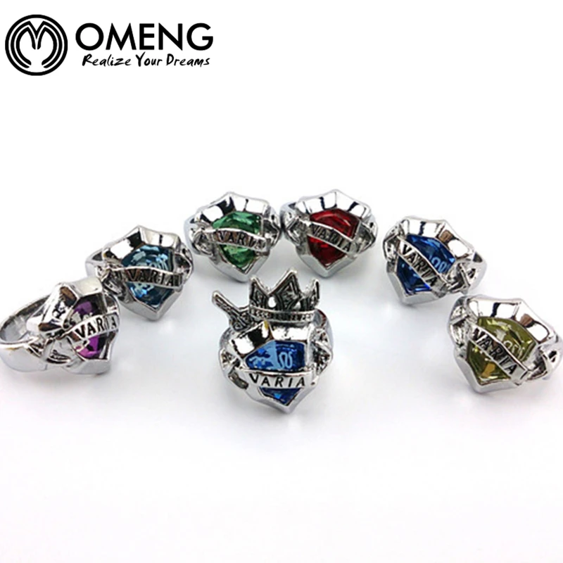 Omeng熱いアニメ家庭教師ヒットマンreborn沢田綱吉コスプレリング教師ヒットマンreborn指輪セットojz059 Vongola Rings Set Ring Sethitman Reborn Aliexpress