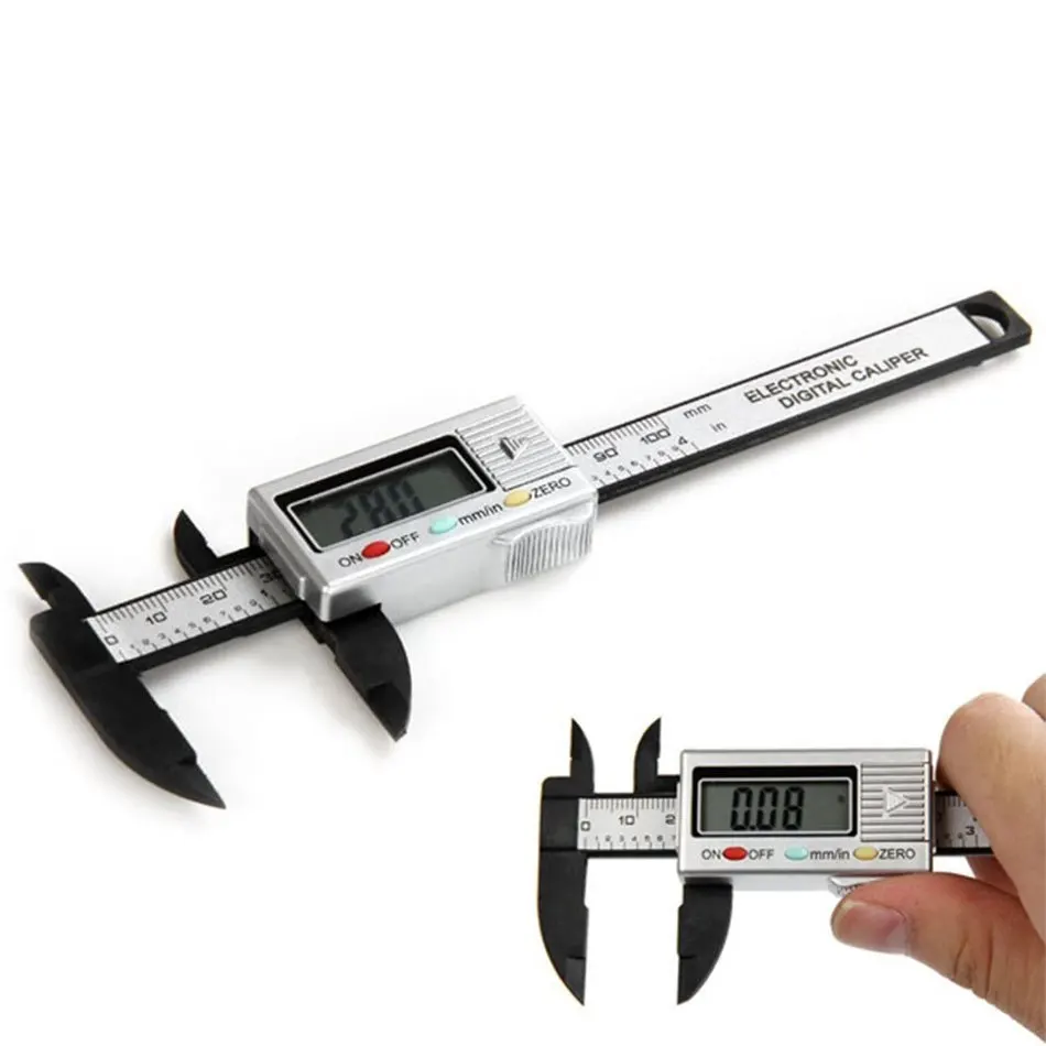2016 New Arrival Precision 100mm Vernier Calipers Electronic Digital LCD Plastic Caliper