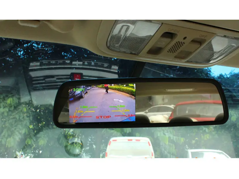 4," TFT-LCD специальная камера заднего вида зеркальный монитор с кронштейн, Автомобильный видео монитор помощи при парковке