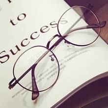 Gafas Redondas de la vendimia Hembra Marco Diseñador de la Marca de Lectura Espectáculo Enmarca Eyglasses Marco Llanura Gafas Gafas de Sol Oculos Masculino