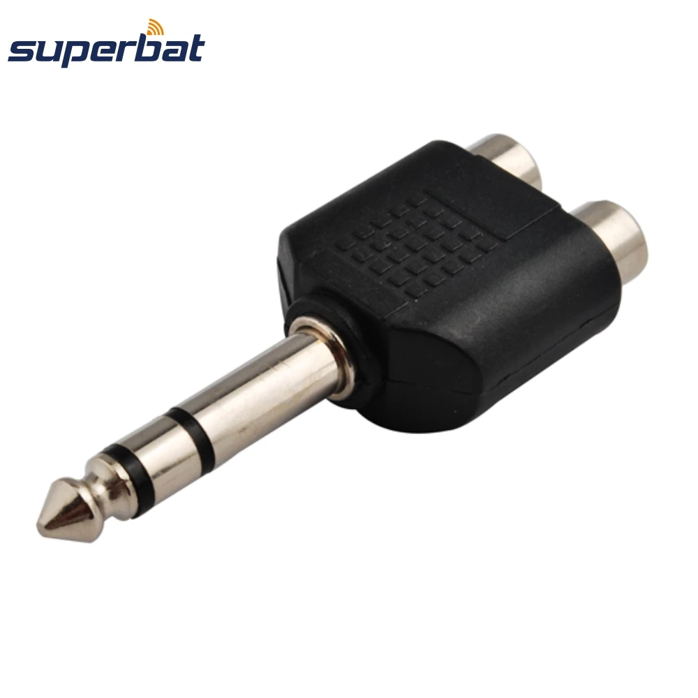 Адаптер Superbat 6 5 мм RCA Гнездовой разъем для Jack/Jack переходник радиочастотный
