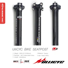 Ullicyc Bicycle 3K Gloss Full Carbon SeatPost MTB/Road Bike Carbon Fiber Seatposts Seat tube 27.2/30.8/31.6/33.9/34.9*350/400mm wacako bicycle 3k ud matte carbon seatpost mtb road bike seat tube carbon seat post 27 2 30 8 31 6 350 400mm amgle 5 25
