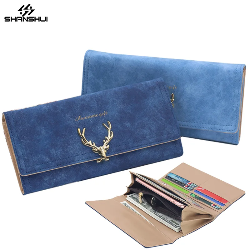 Koop Wallet Case voor XIAOMI Redmi 4x Note 4 iPhone X 8 7 Plus Band Herten Gesp Blauw Handtas Kaart pocket Grote Capaciteit Telefoon Pouch