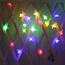 Сказочная световая гирлянда-бабочка 1,5 м-6 м, 10л/20л/40L3AA/комната Weding вечерние настенные украшения на окна для дома детская Ночная лампа