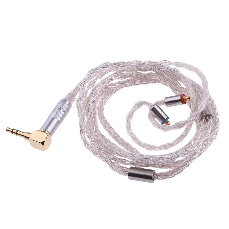 

Earphone Cable Balanced 8-Core Copper L Bending MMCX 1.2m/3.9ft Cable Wire for Shure SE535 SE846 UE900 DZ7 DZ9 DZX LZ A3 QT5