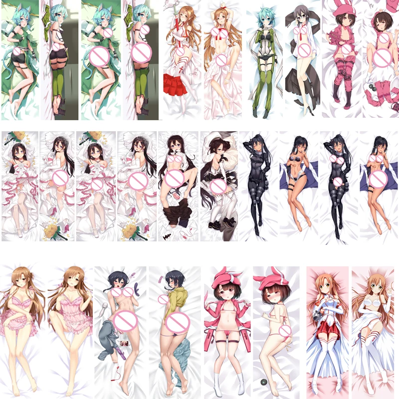 2017 July update Anime Sword Art Online Kirigaya Suguha & Yuuki Asuna Asada Shino Подушка Dakimakura чехол для тела