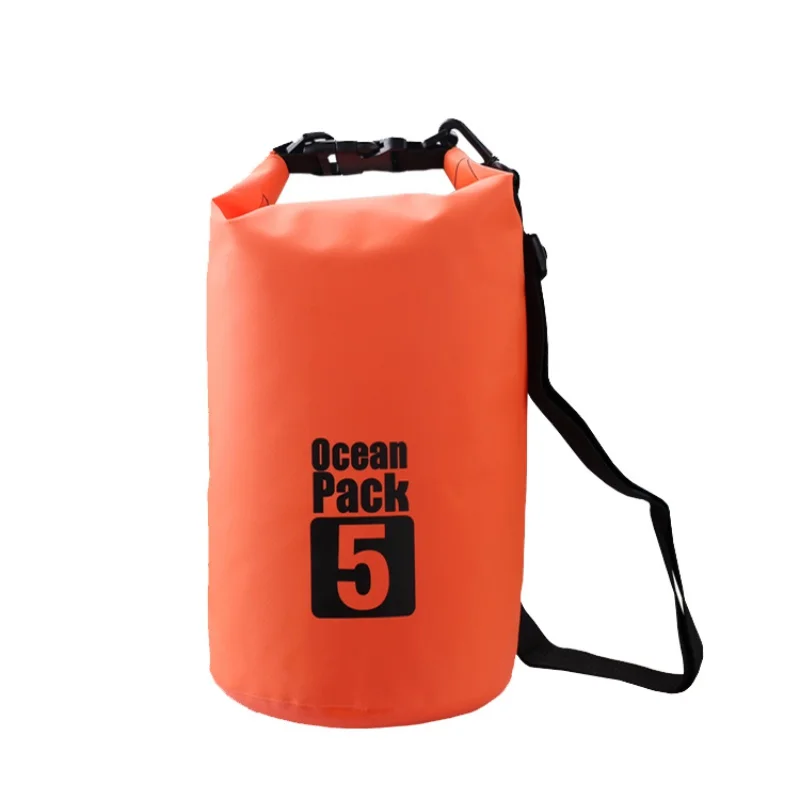 2L/3L/5L ПВХ открытый сухой водонепроницаемый мешок сухой мешок водонепроницаемый плавающий сухой шестерни сумки для лодок Рыбалка рафтинг плавание - Цвет: orange 5L