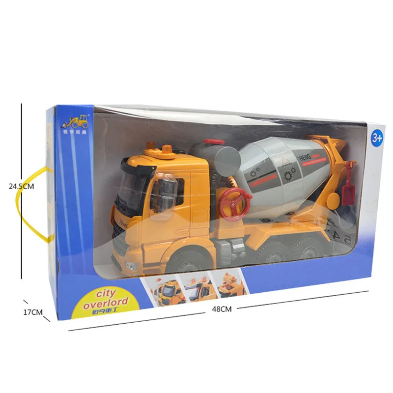 Misturador de Cimento Caminhão de Concreto Som e Luz Concreto Grande Inércia Simulação Criança Menino Brinquedo Carro Escala Caminhão Modelo Brinquedos 11 carro infantil menino, carro de brinquedo em