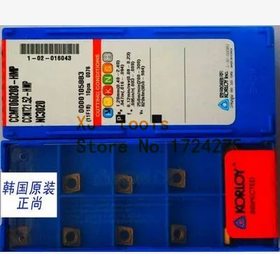 10 шт. карбида вставки CCMT060208 HMP NC3030 жесткий сплава вставки SCLCR/sckcr токарный инструмент для обработки стали