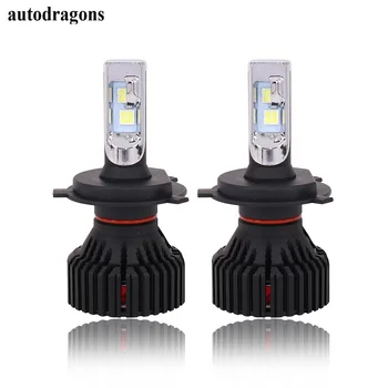 

autodragons H4 H7 H8 H9 H11 9006 60W high low beam LED Ph-ili-p ZES Canbus Error free Car Headlight fog Lamp 8000LM For AUDI A3