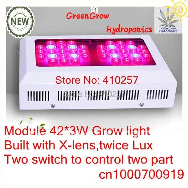 

Wholesale Modular 120W LED Grow Light for medical plants with 42 pcs 3W chip leds,dropshipping
